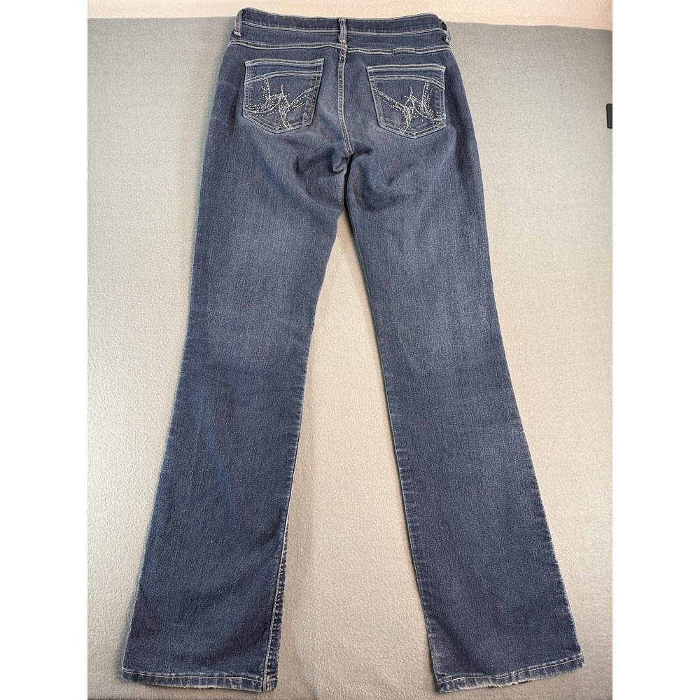 Wrangler Shiloh Jeans Womens 7/8 X 36 Med Blue Bootcut Embellished
